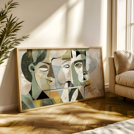 Modern Art Painting in a Lifestyle Setting
