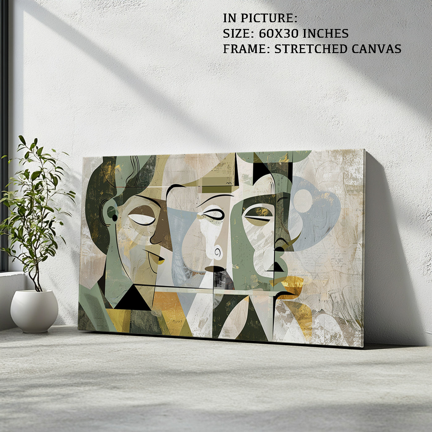 Artwork in Natural Wood Frame