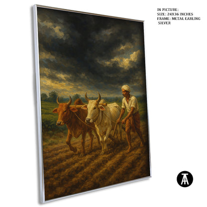 Artwork in Metal Earling Silver Frame