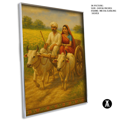 Artwork in Metal Earling Silver Frame