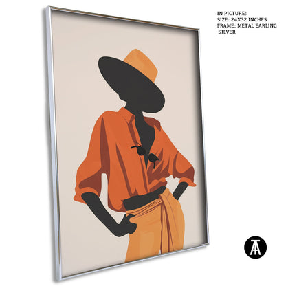 Artwork in Metal Earling Silver Frame