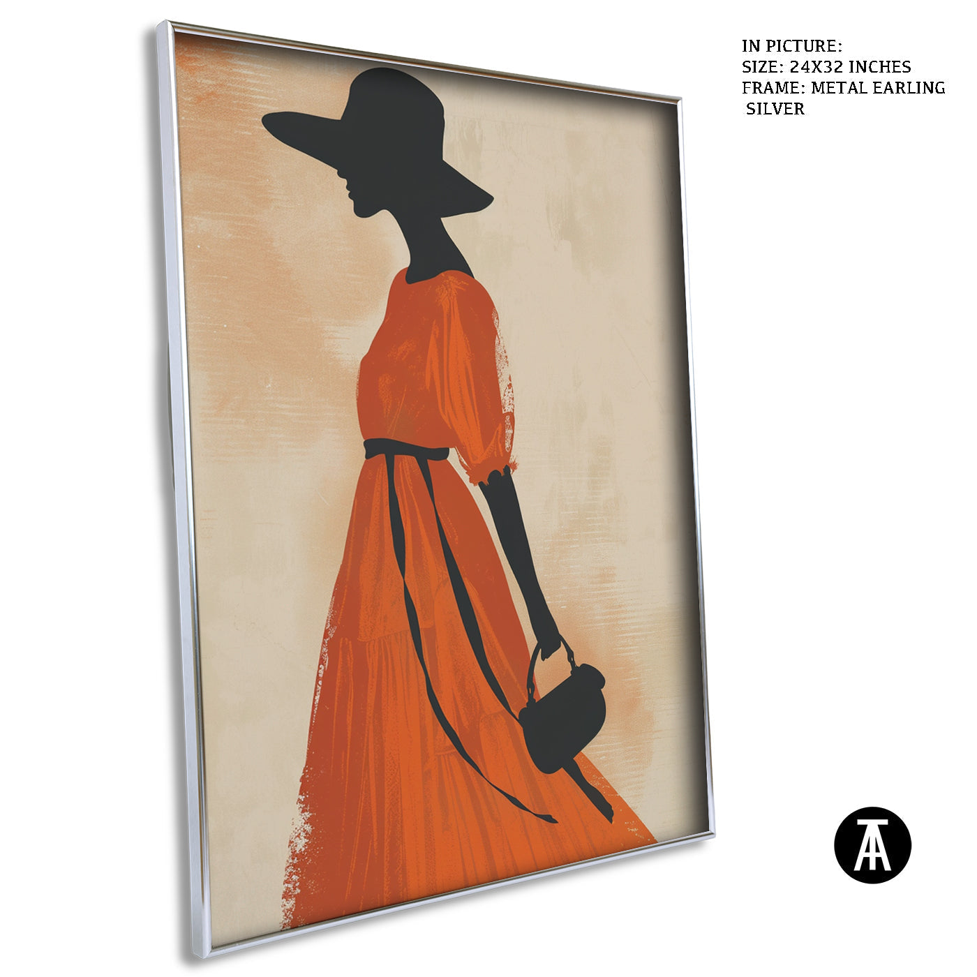 Artwork in Metal Earling Silver Frame