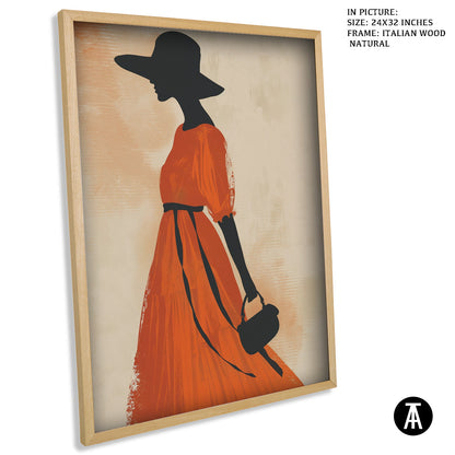 Artwork in Natural Wood Frame