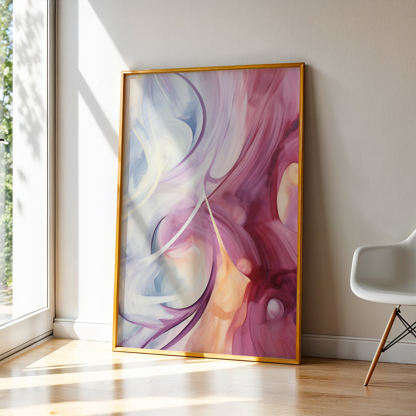 Abstract Painting in a Lifestyle Setting