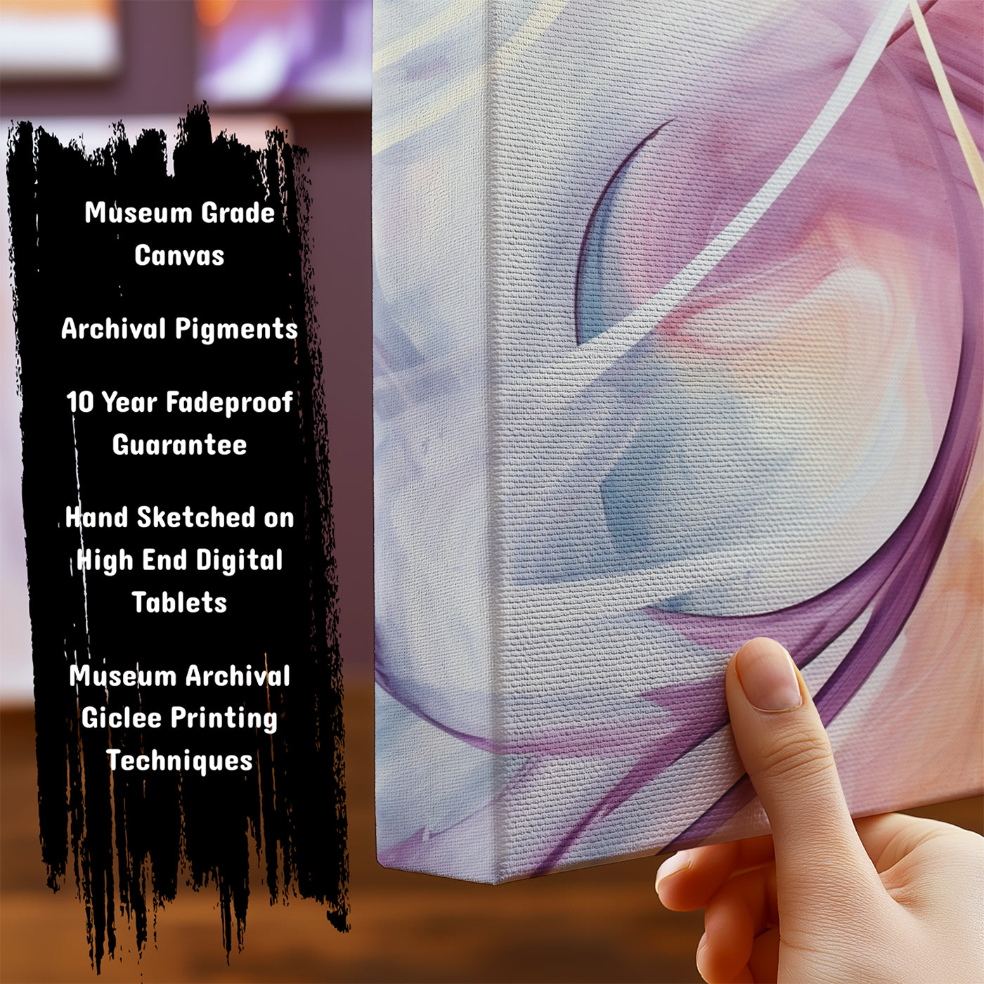 Information about Abstract Canvas Art Print