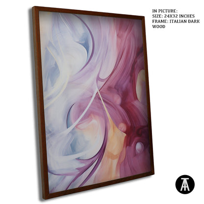 Artwork in Dark Wood Frame
