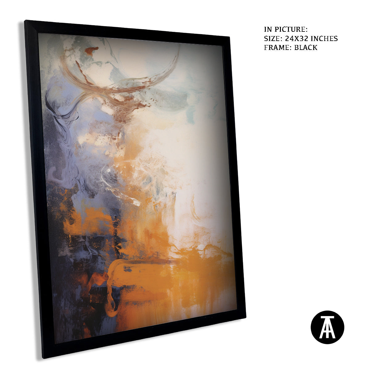 Sample Artwork in Black Frame