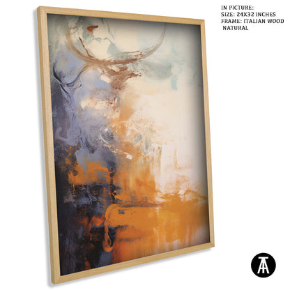 Sample Artwork in Italian Wood Framing Natural
