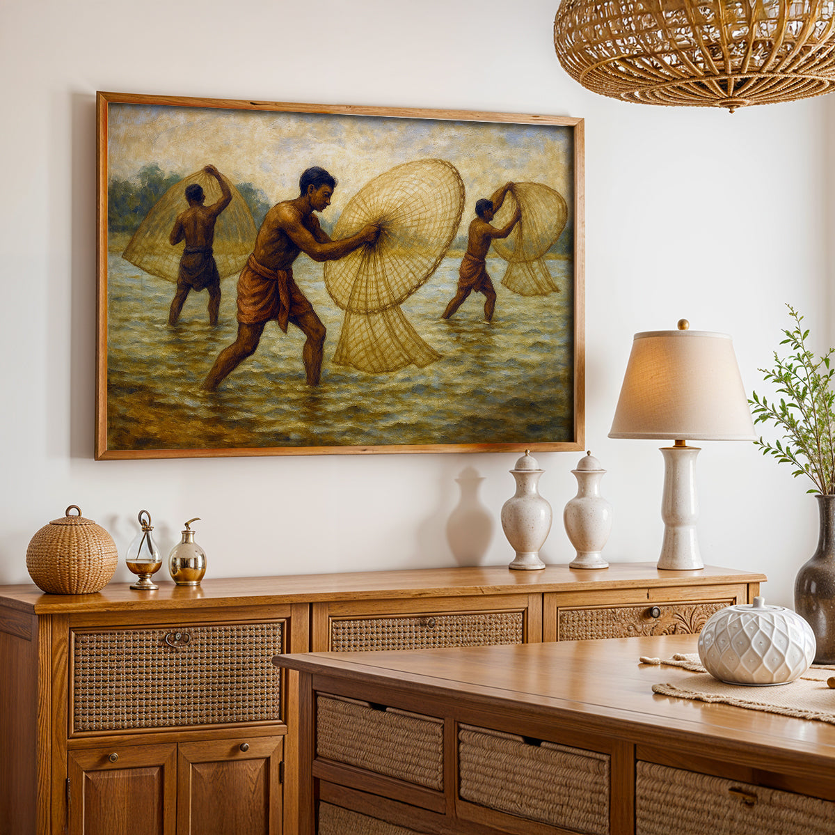 Heritage Indian Painting in a Lifestyle Setting