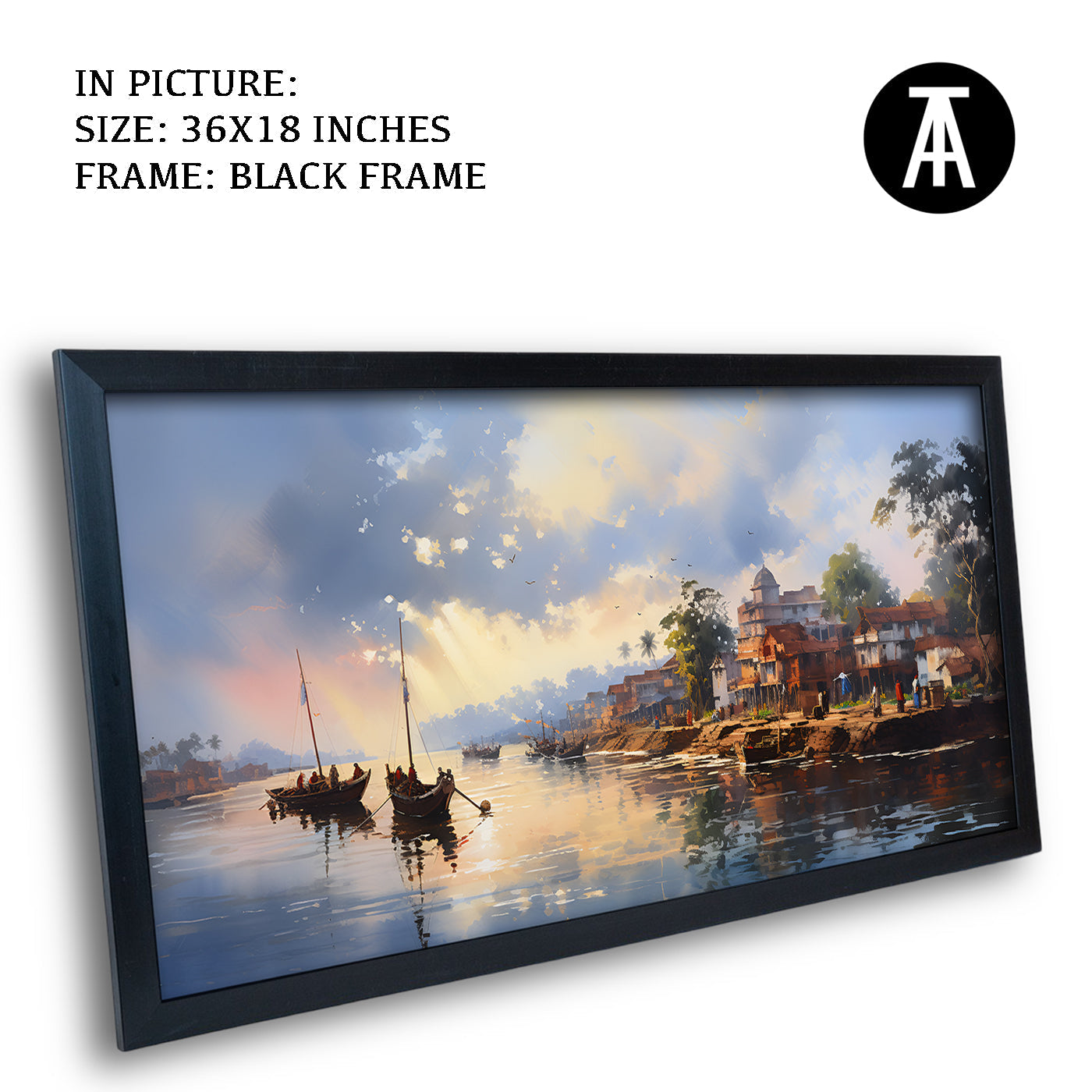 Artwork in Metal Earling Silver Frame