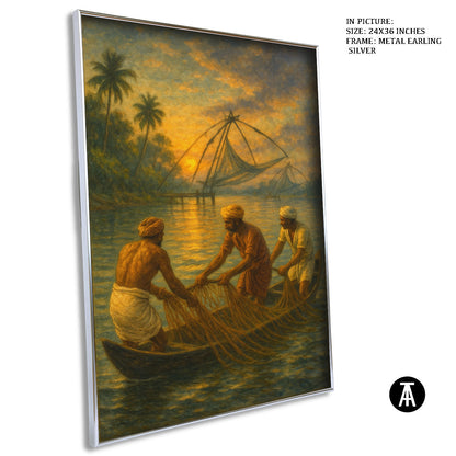Artwork in Metal Earling Silver Frame