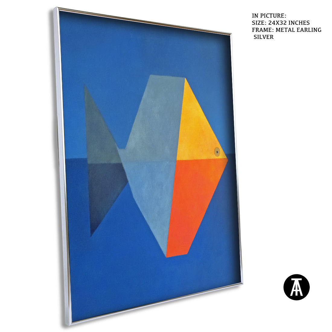 Artwork in Metal Earling Silver Frame