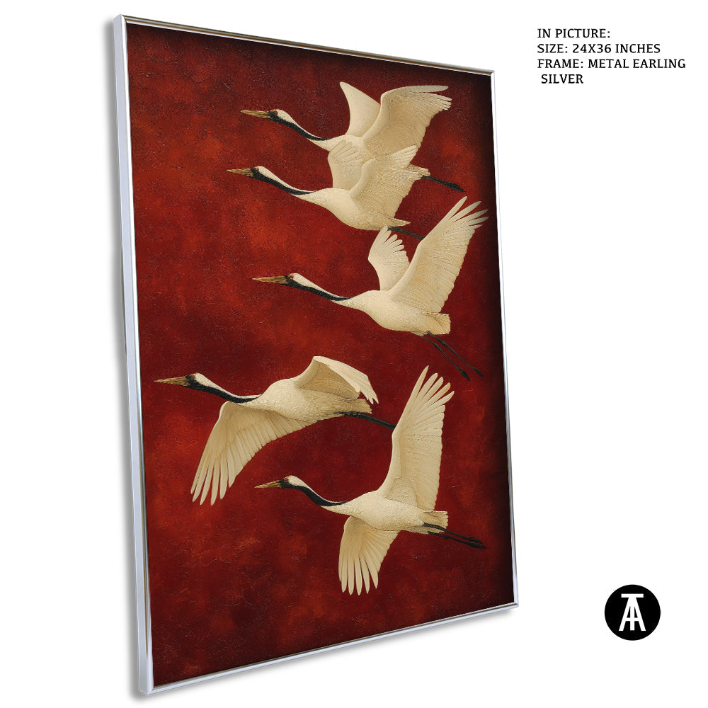 Artwork in Metal Earling Silver Frame