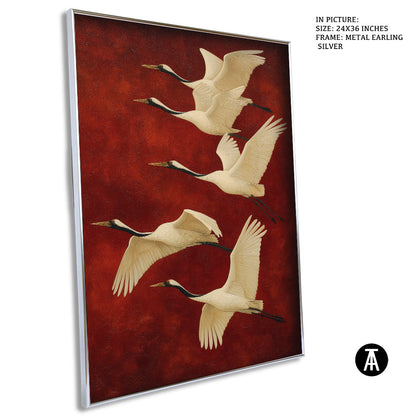 Artwork in Metal Earling Silver Frame