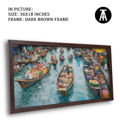 Artwork in Metal Champagne Gold Frame