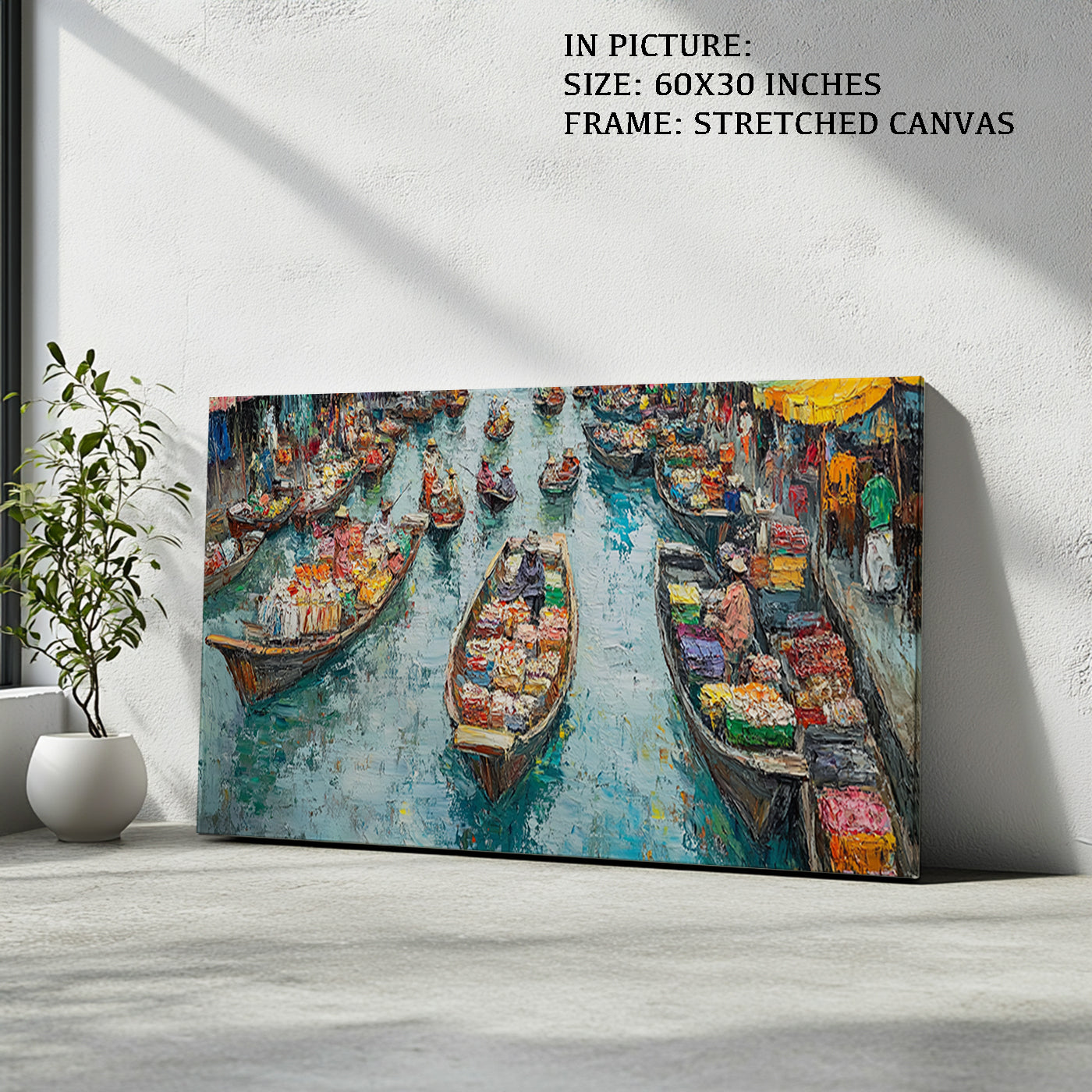 Artwork in Natural Wood Frame