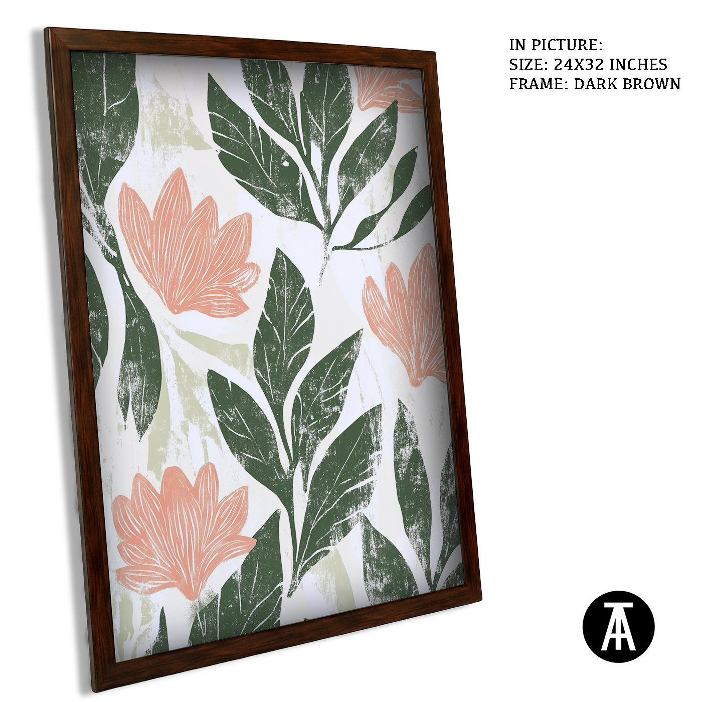 Artwork in Metal Champagne Gold Frame