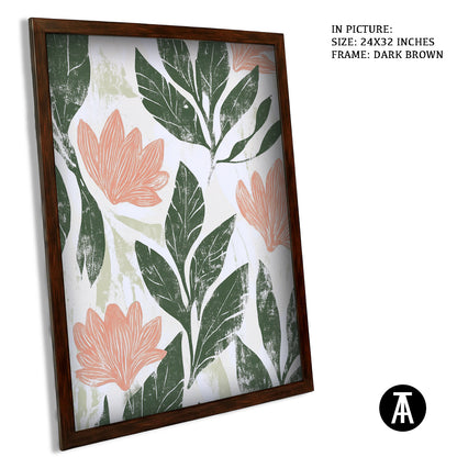 Artwork in Metal Champagne Gold Frame
