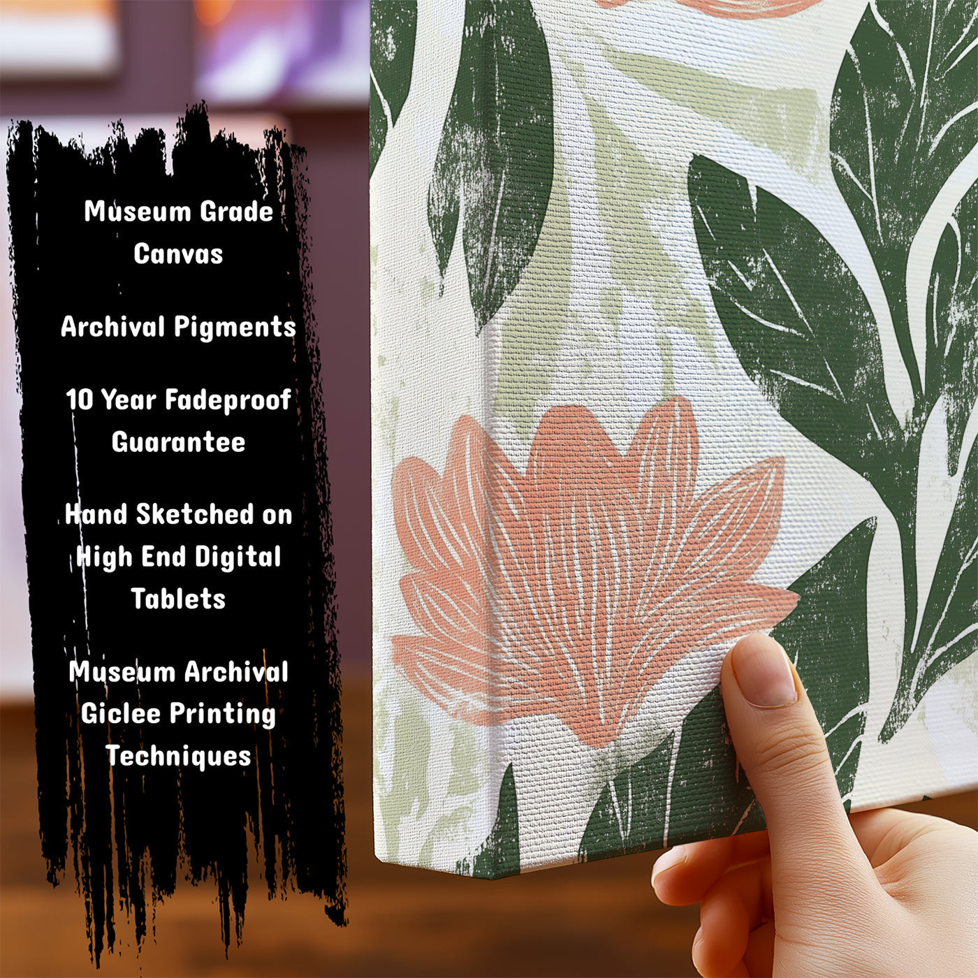 Information about Floral Botanical Canvas Art Print