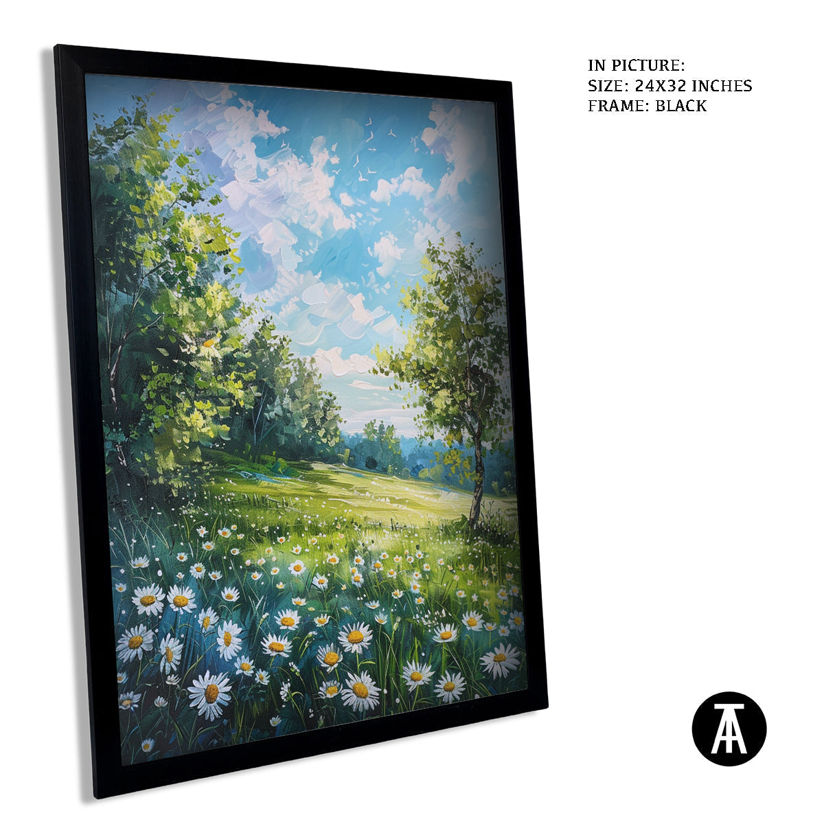 Artwork in Metal Earling Silver Frame