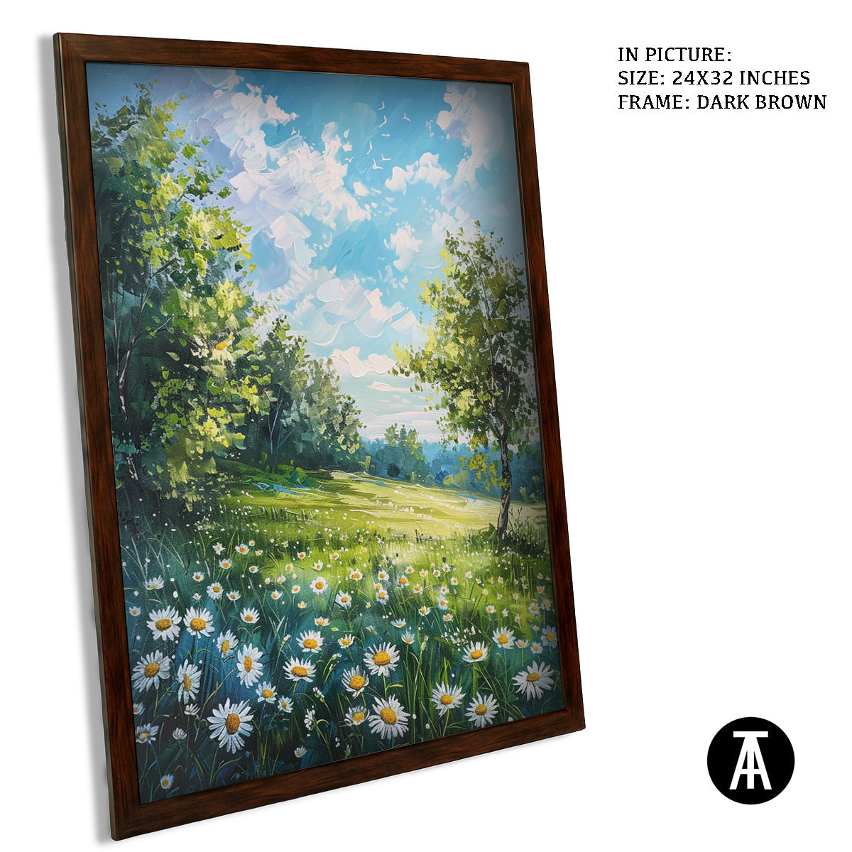 Artwork in Metal Champagne Gold Frame