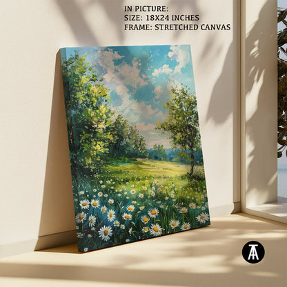 Artwork in Natural Wood Frame