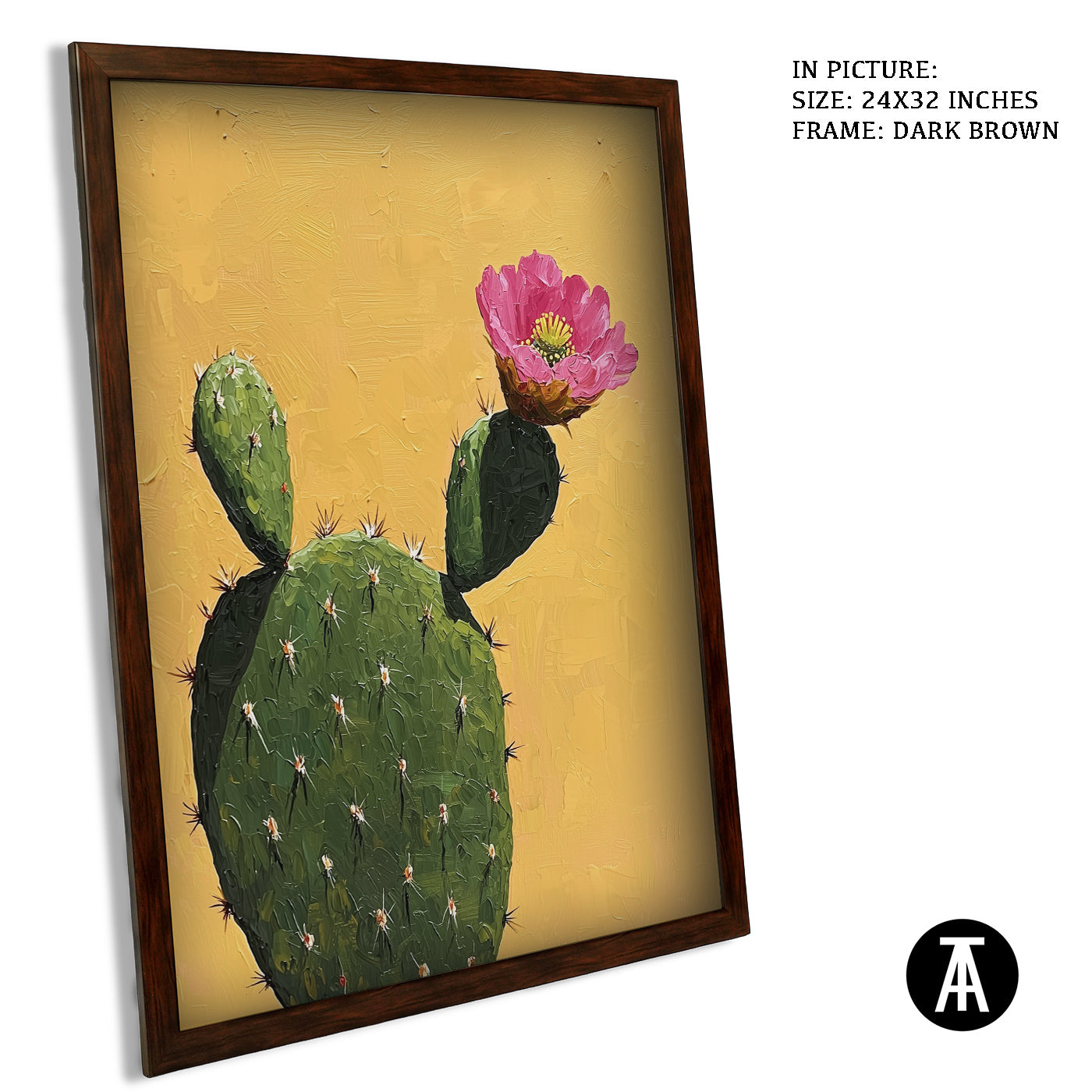 Artwork in Metal Champagne Gold Frame