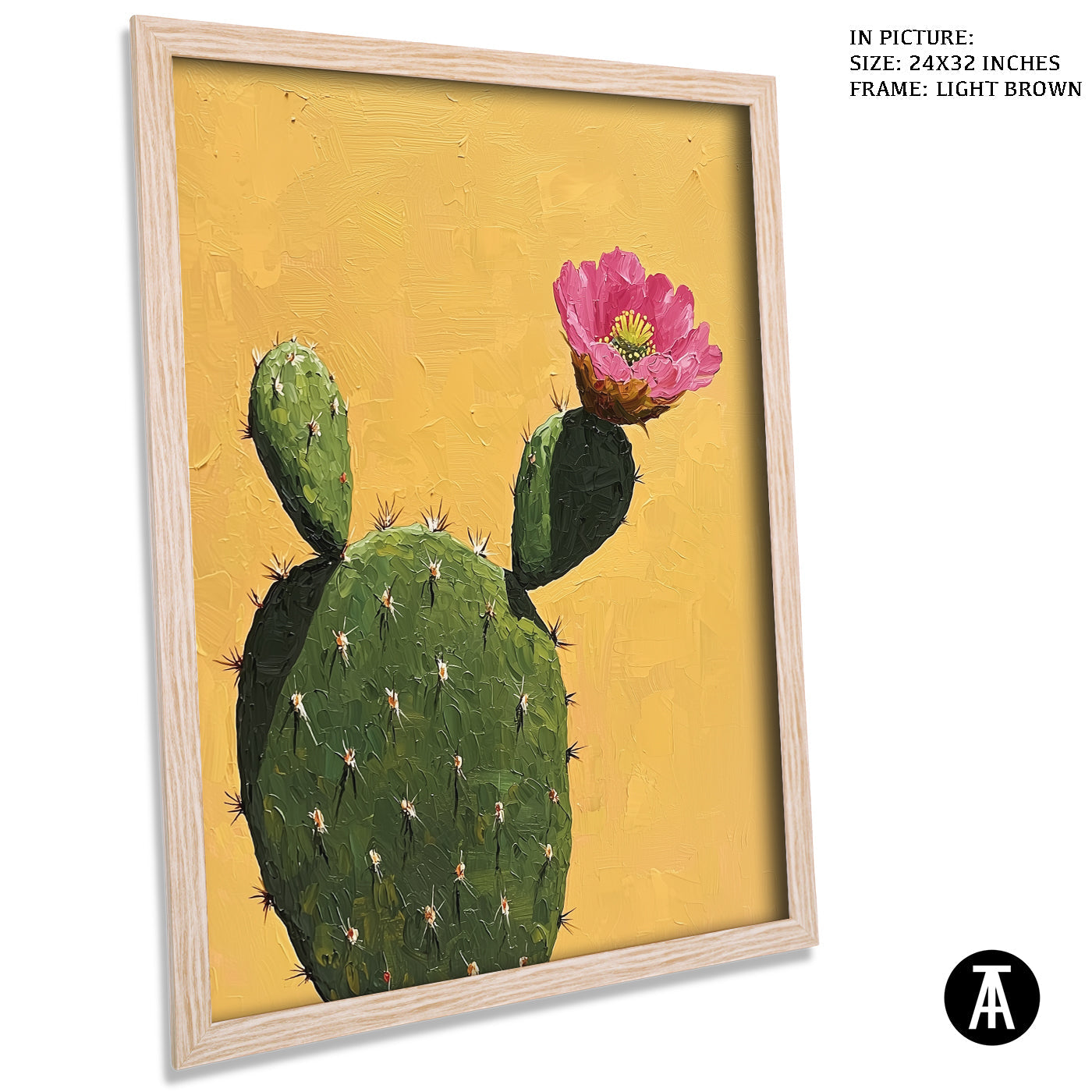 Artwork in Dark Brown Frame