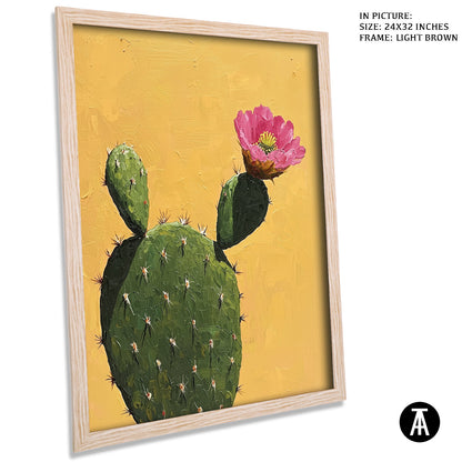 Artwork in Dark Brown Frame