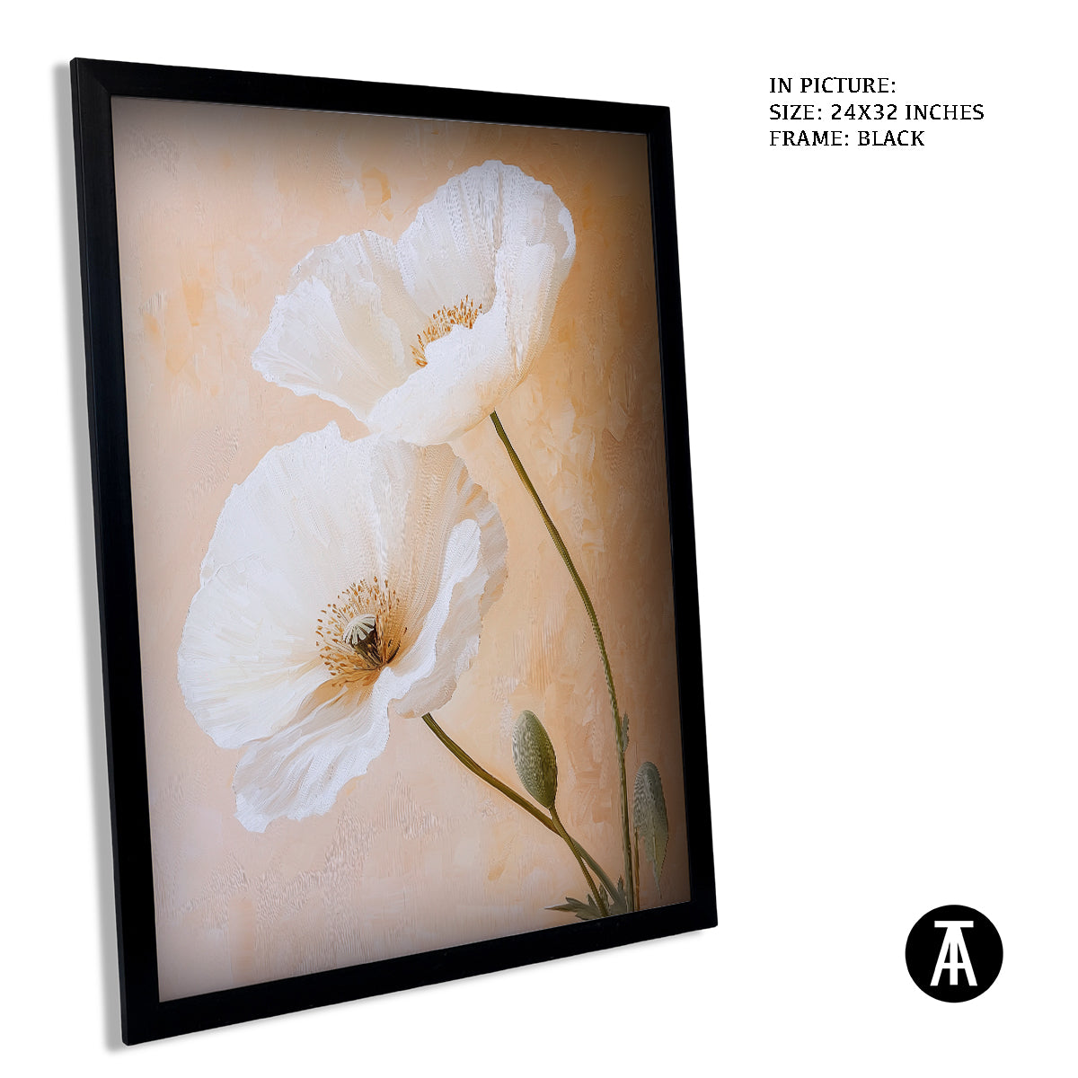 Sample Artwork in Black Frame