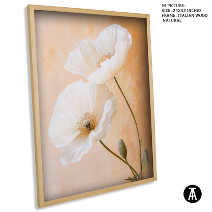 Sample Artwork in Italian Wood Framing Natural