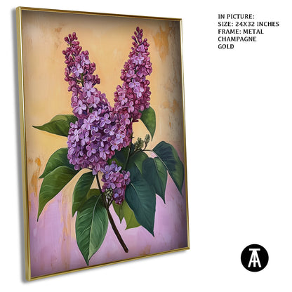 Artwork in Light Brown Frame