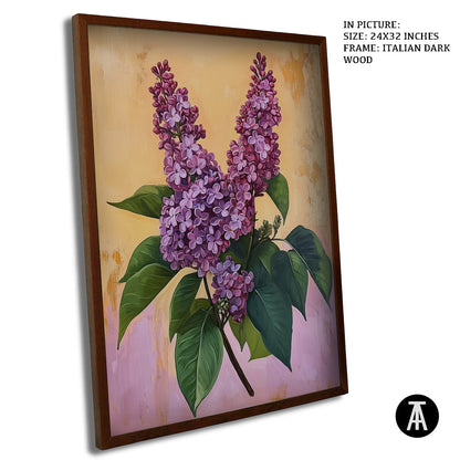 Artwork in Dark Wood Frame