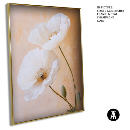 Artwork in Light Brown Frame
