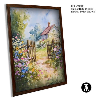 Artwork in Metal Champagne Gold Frame