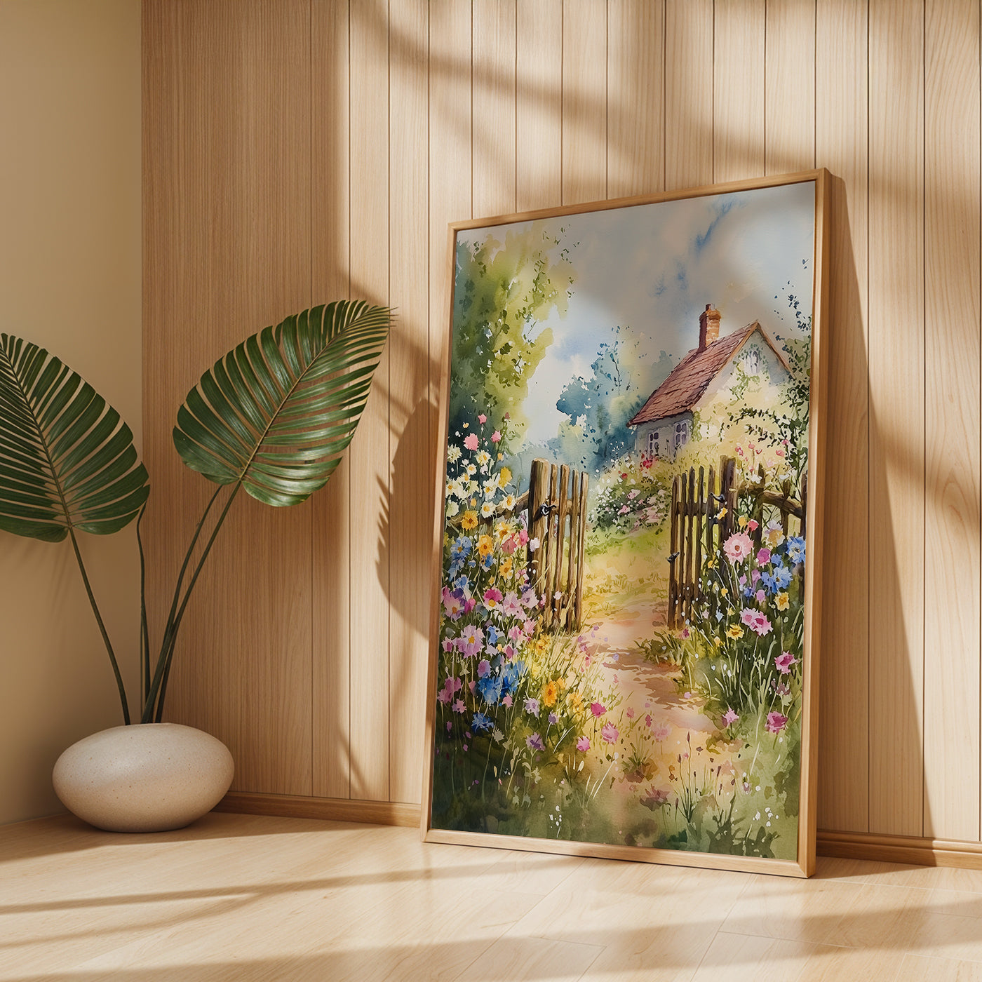 Floral Painting in a Lifestyle Setting