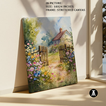 Artwork in Natural Wood Frame