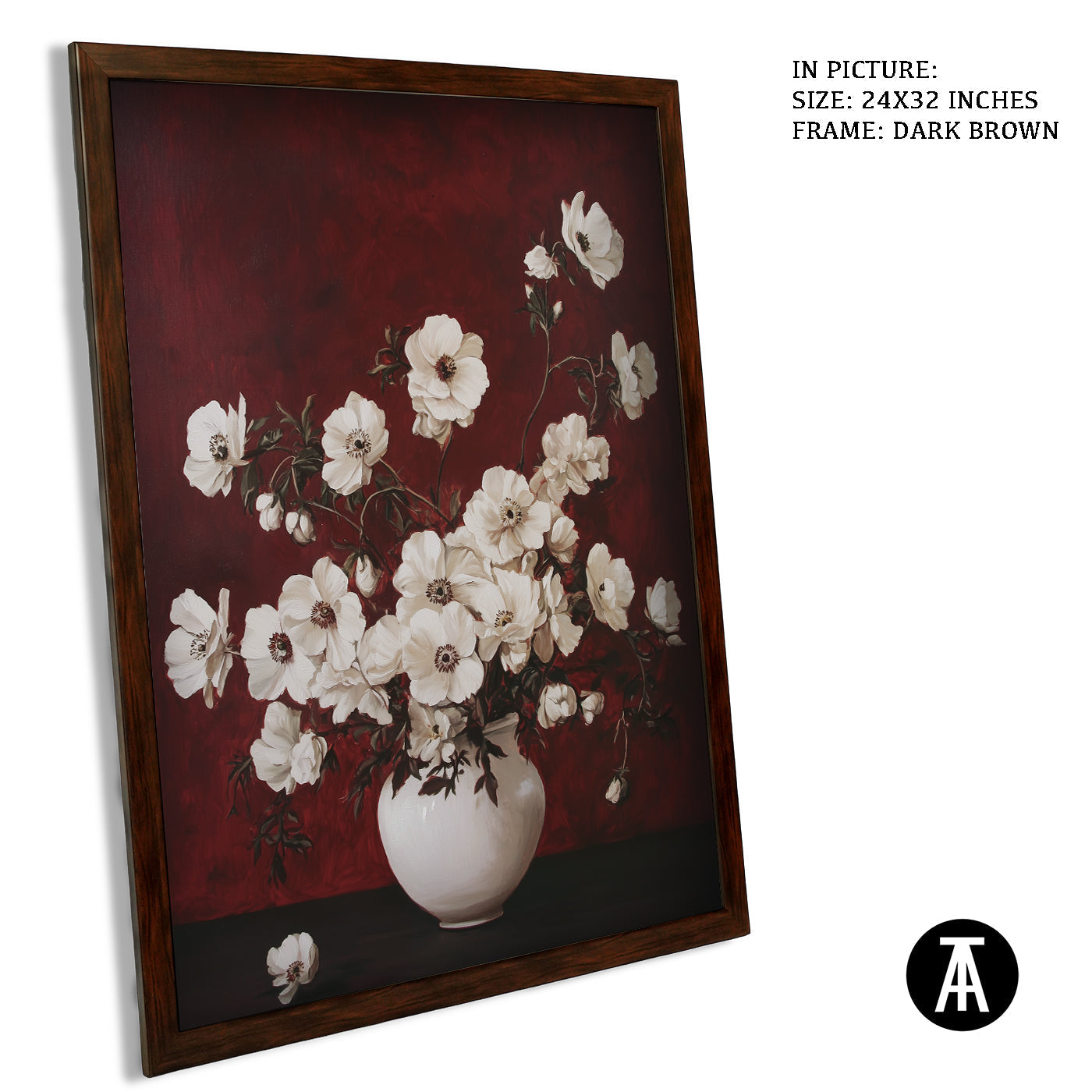 Artwork in Metal Champagne Gold Frame