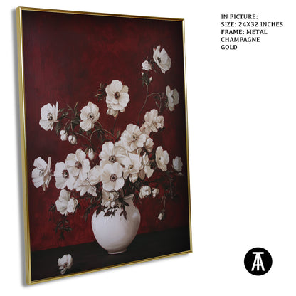 Artwork in Light Brown Frame