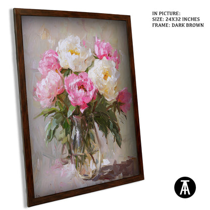 Sample Artwork in Dark Brown Frame