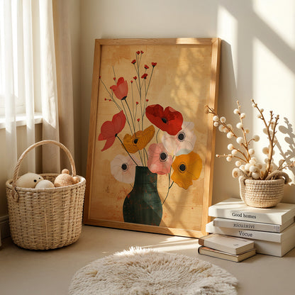 Boho Art Painting in a Lifestyle Setting