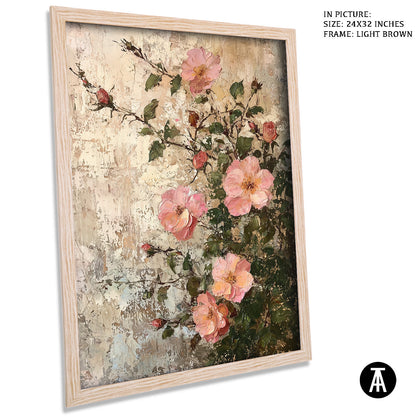 Sample Artwork in Light Brown Frame