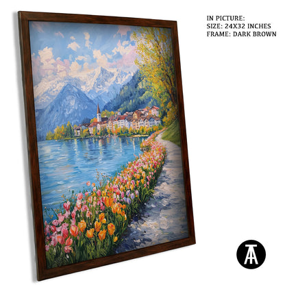 Artwork in Metal Champagne Gold Frame