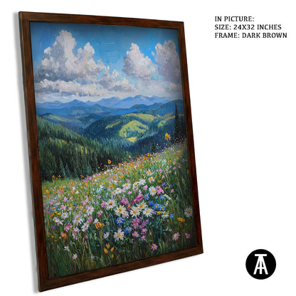 Artwork in Metal Champagne Gold Frame