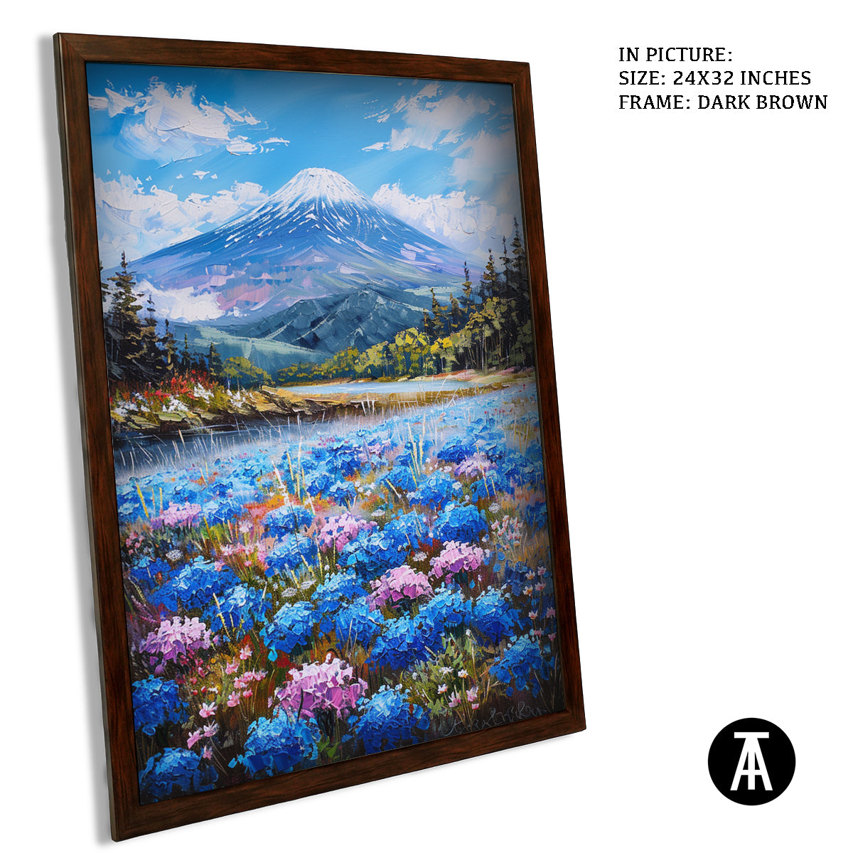 Artwork in Metal Champagne Gold Frame