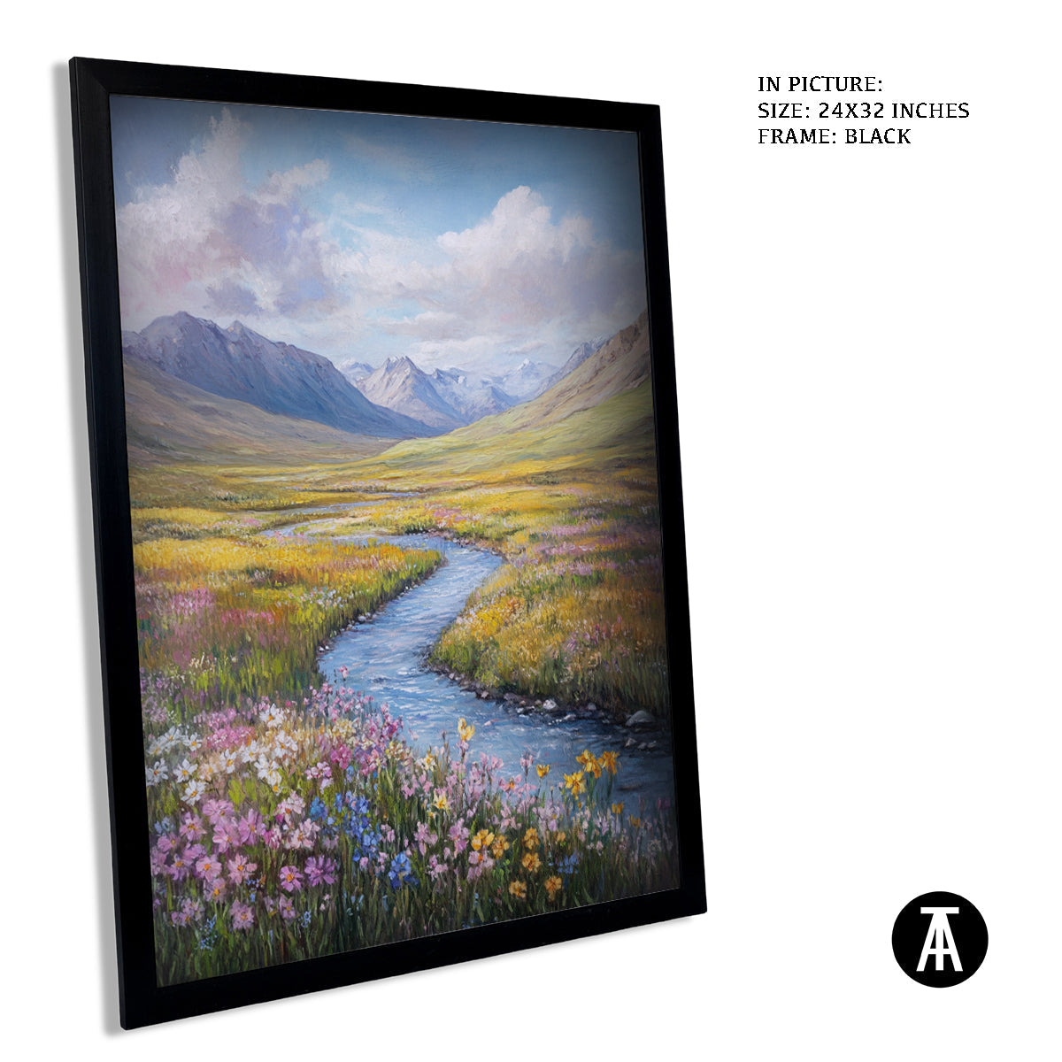 Artwork in Metal Earling Silver Frame