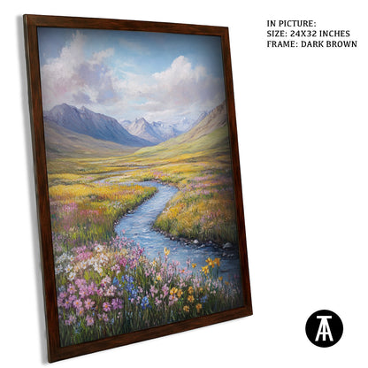 Artwork in Metal Champagne Gold Frame