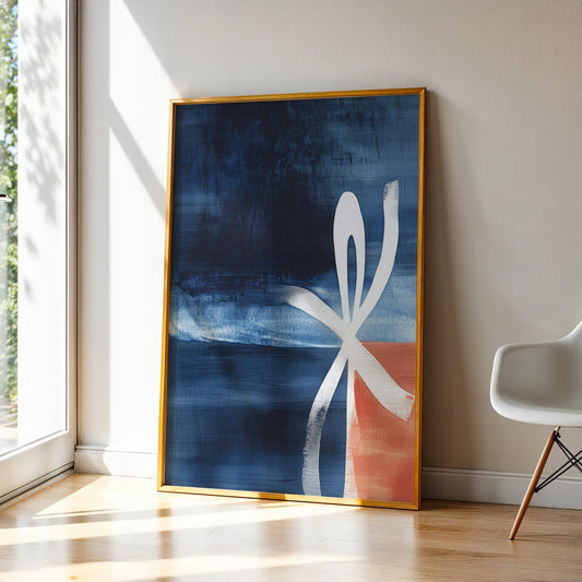 Abstract Art in a Lifestyle Setting Flying Ribbons by NYC Abstract