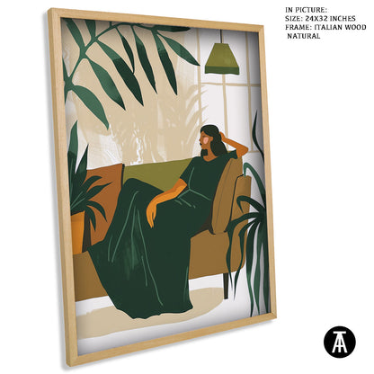 Sample Artwork in Italian Wood Framing Natural
