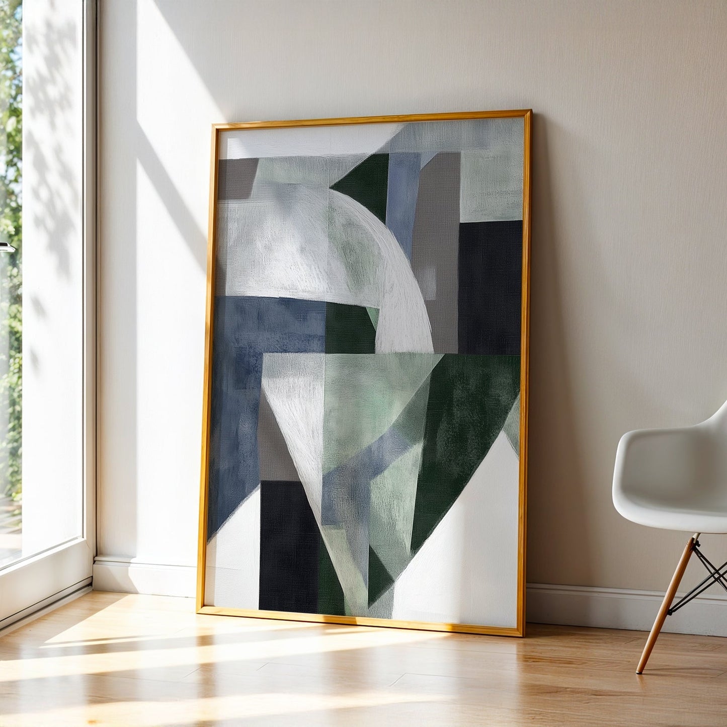 Abstract Art in a Lifestyle Setting Fractured Earth by NYC Abstract